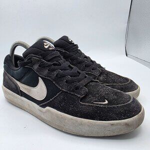 Nike SB Force 58 Men Size 7 Black White Skateboard Skate Shoes CZ2959-001